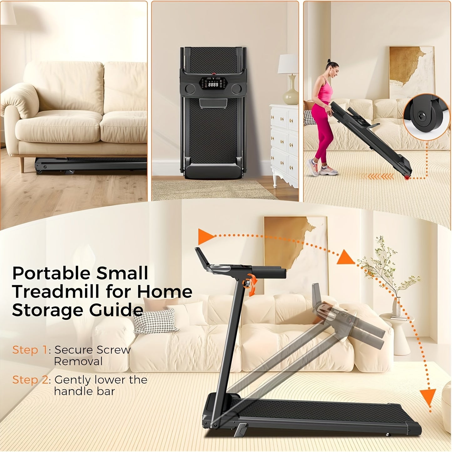 3-in-1 Portable Home Treadmill