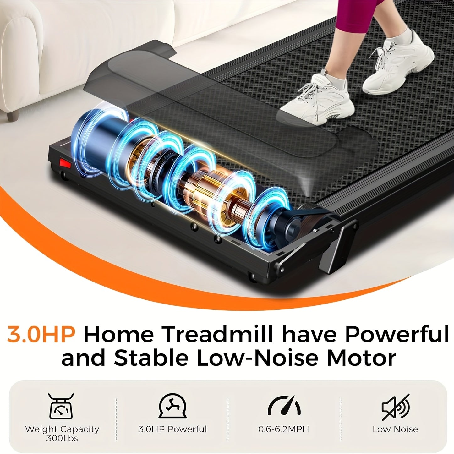 3-in-1 Portable Home Treadmill