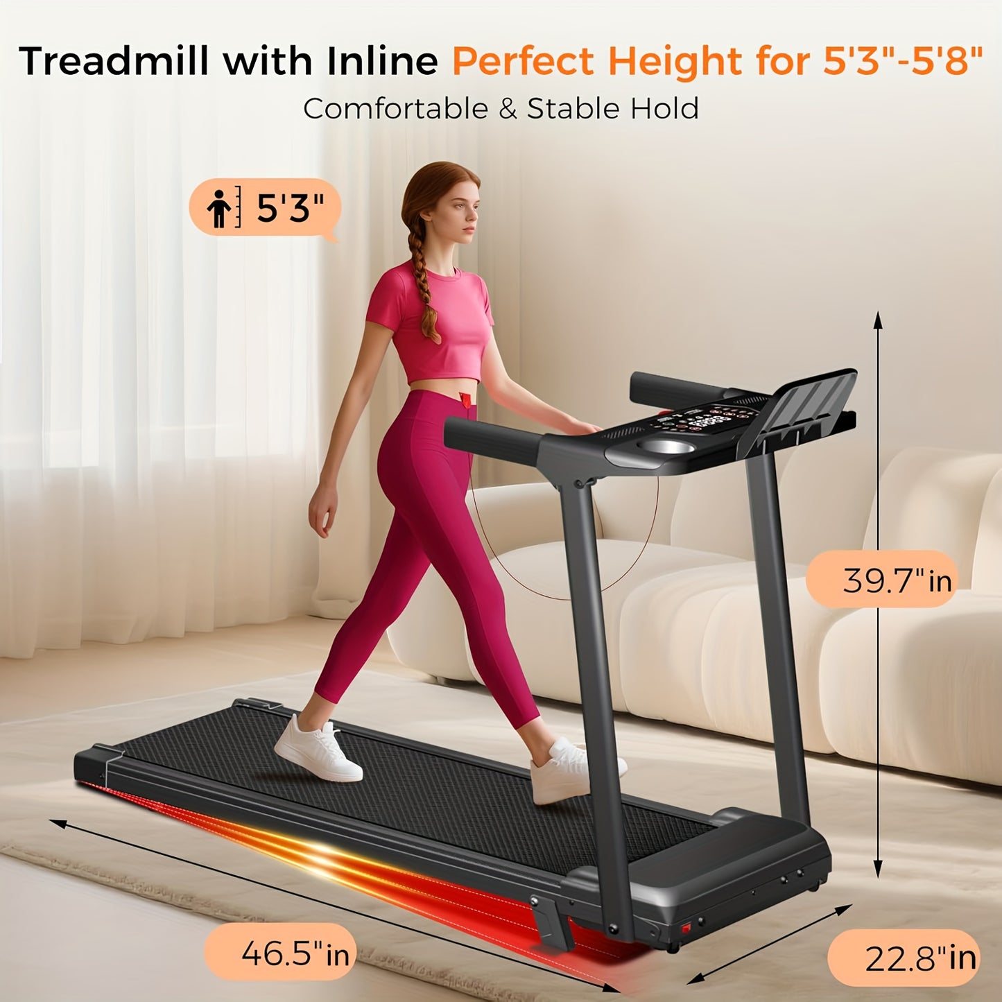 3-in-1 Portable Home Treadmill