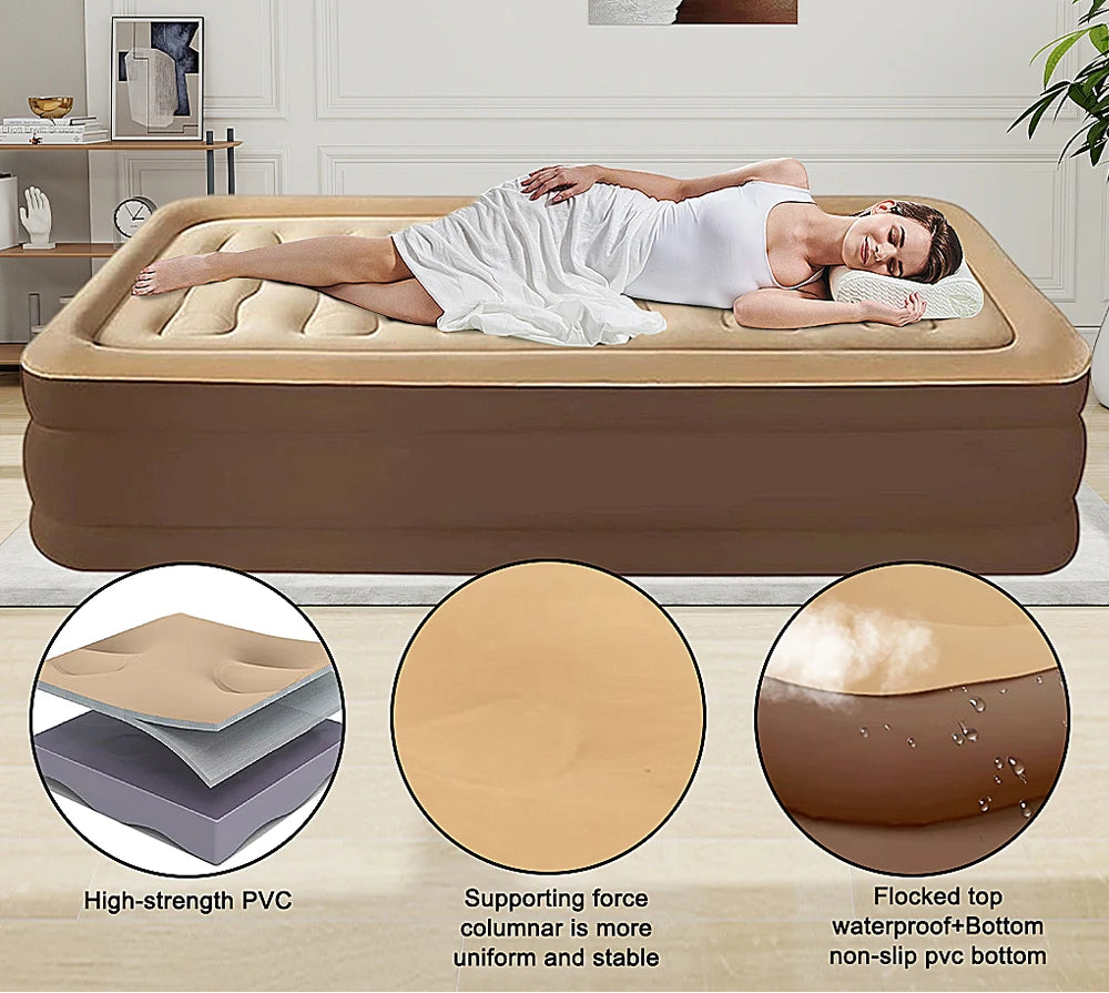 New 2 Persons Inflatable Mattress Outdoor/Indoor