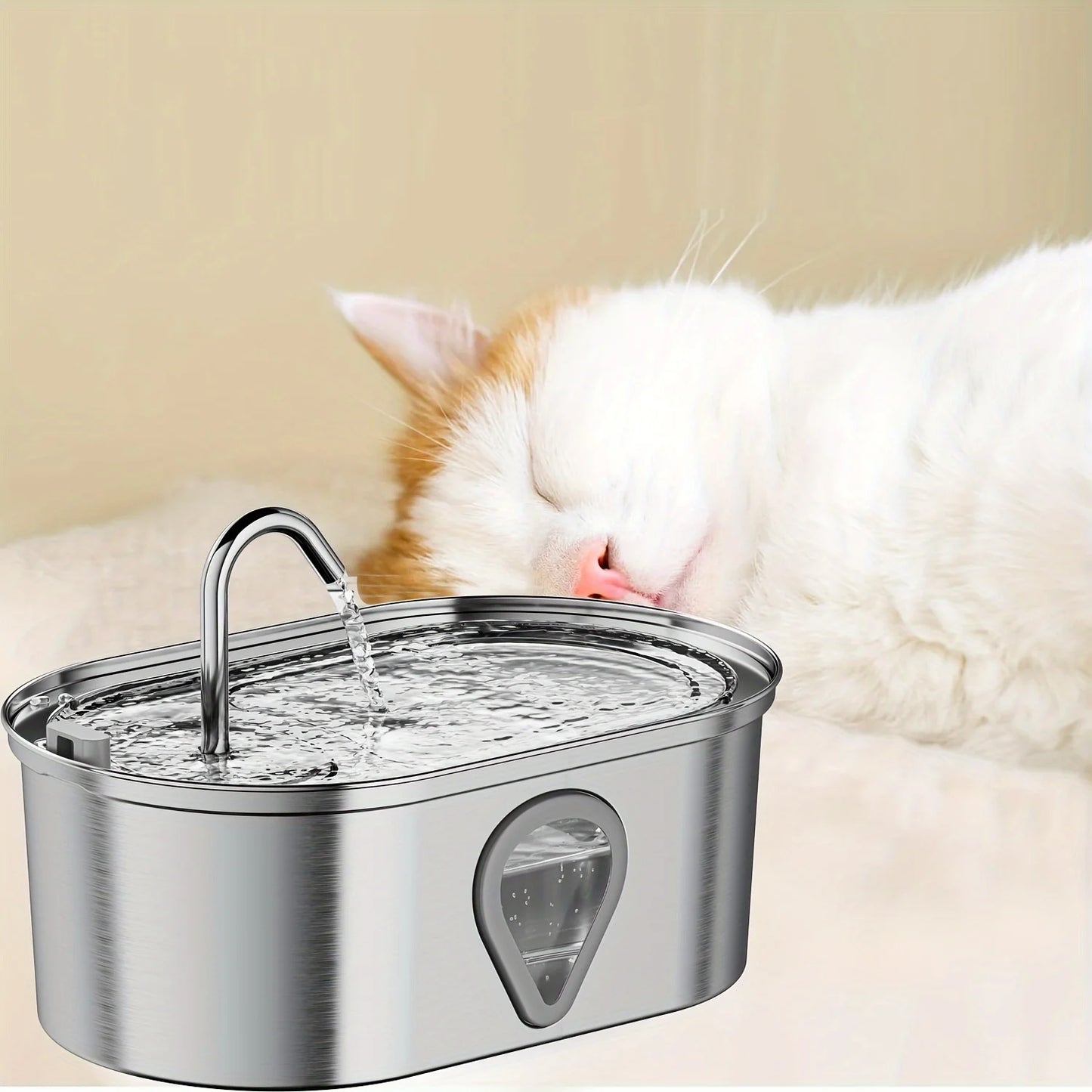 3.5L large Capacity Pet Water Fountain Stainless steel