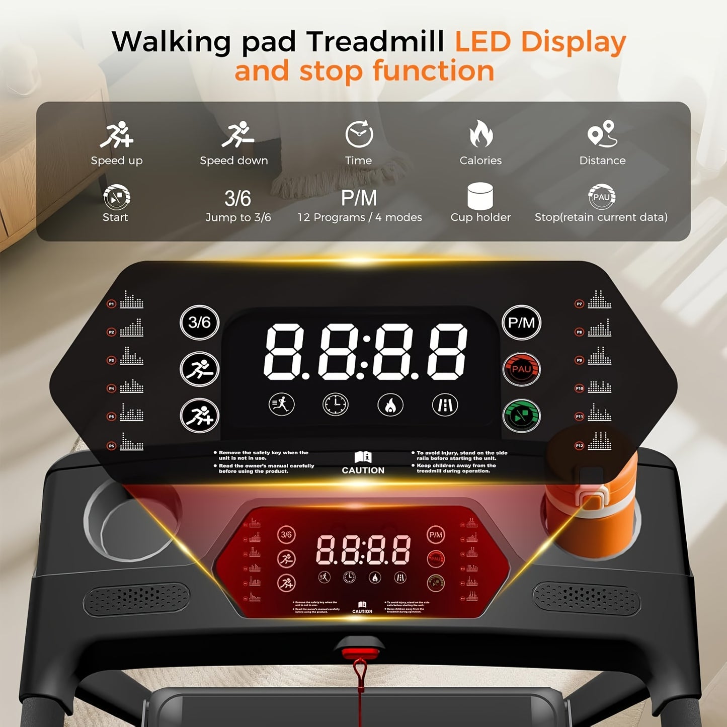 3-in-1 Portable Home Treadmill